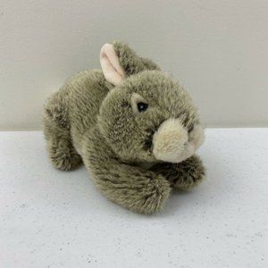 Walmart 9” Bunny Rabbit Grey / Brown Plush Stuffed Animal